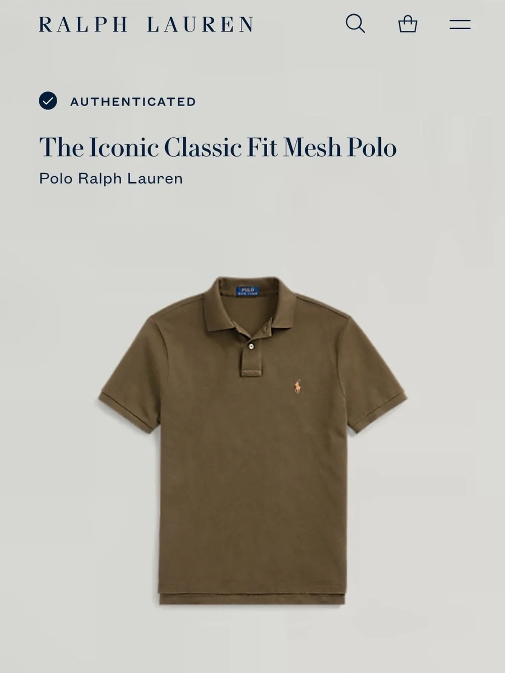 Polo Ralph Lauren Iconic Mesh Polo Shirt Classic Fit